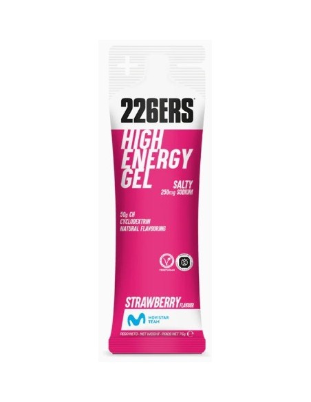 Gel Energético 226ERS Fresa Salada 76g | Nutrición Ciclismo