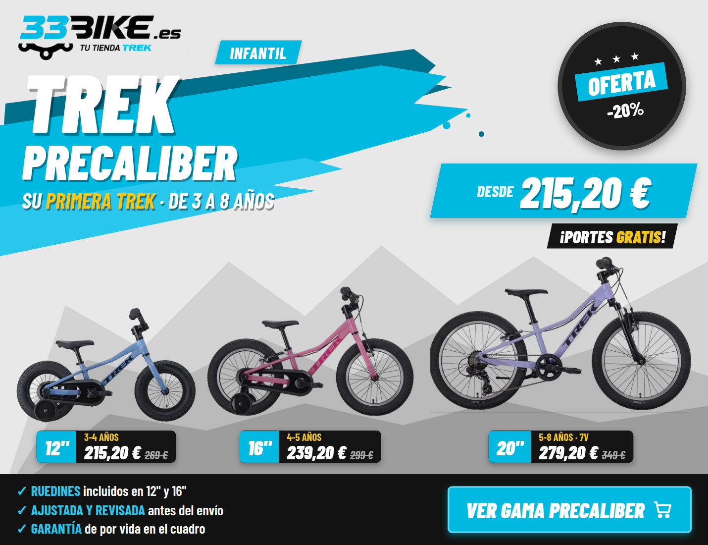 precaliber infantil